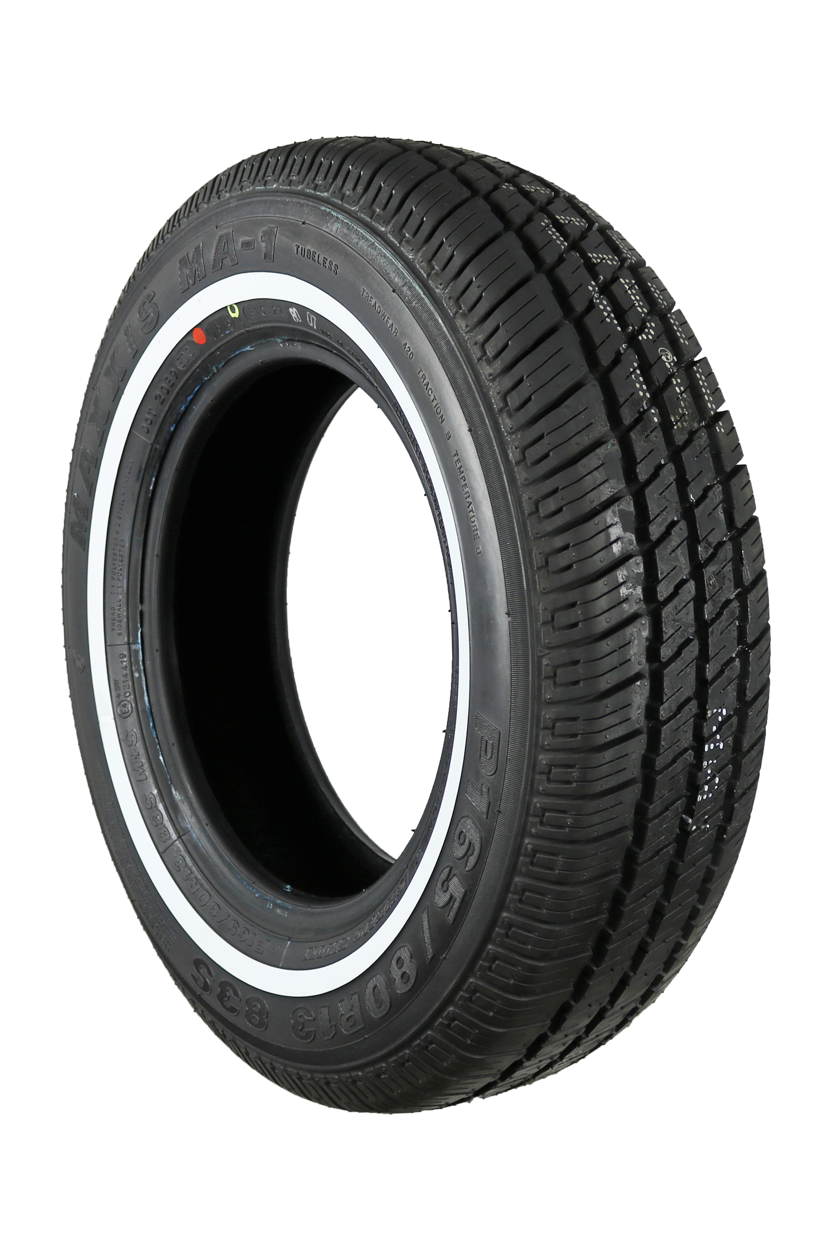 Maxxis MA 1 16mm WSW 165 80R13 83S Classic Vintage Tyres